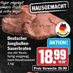 HIT Deutscher Jungbullen- Sauerbraten Angebot