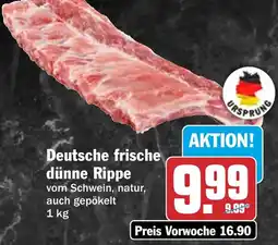 HIT Deutsche frische dünne Rippe Angebot
