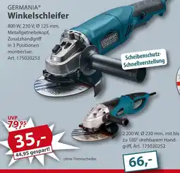 Sonderpreis Baumarkt GERMANIA Winkelschleifer Angebot