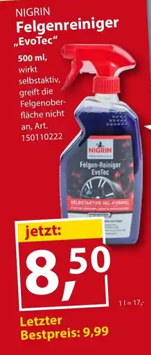 Sonderpreis Baumarkt NIGRIN Felgenreiniger ,,EvoTec" Angebot