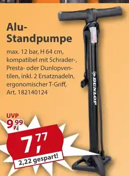 Sonderpreis Baumarkt DUNLOP Alu- Standpumpe Angebot