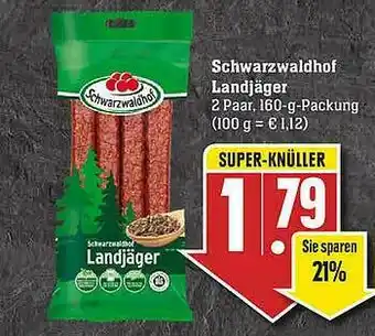 Scheck-in-Center Schwarzwaldhof Landjäger Angebot