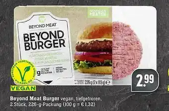 Scheck-in-Center Beyond Meat Burger Angebot