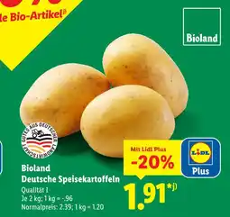 Lidl Bioland deutsche speisekartoffeln Angebot