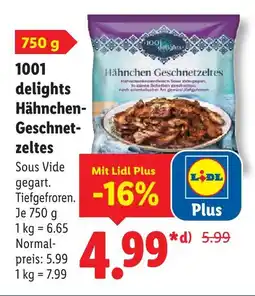 Lidl 1001 delights hähnchen-geschnetzeltes Angebot