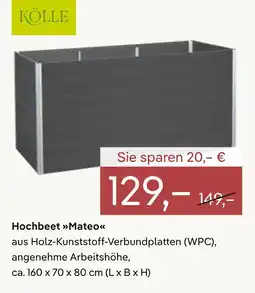 Pflanzen Kölle Kölle hochbeet mateo Angebot
