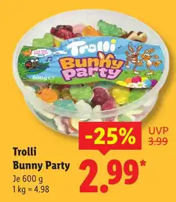 Lidl Trolli bunny party Angebot