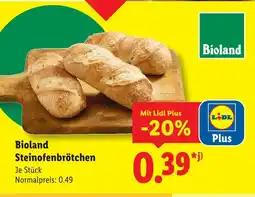Lidl Bioland steinofenbrötchen Angebot