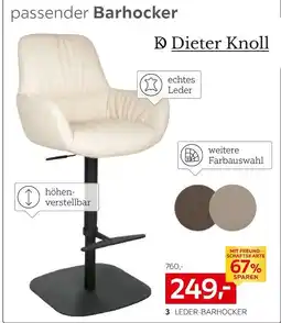 XXXLutz Dieter knoll leder-barhocker Angebot