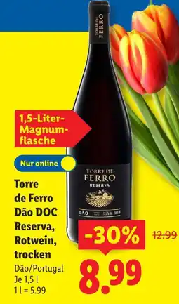 Lidl Torre de ferro dão doc reserva, rotwein, trocken Angebot
