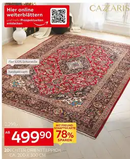 XXXLutz Cazaris echter orientteppich „keshan“ Angebot