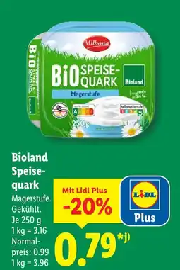 Lidl Milbona bio speisequark Angebot