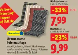 Lidl Livarno home polsterauflage niedriglehner Angebot