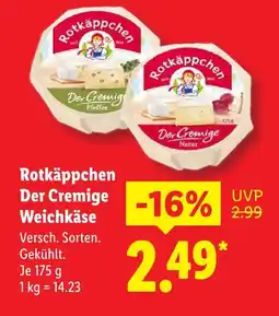 Lidl Rotkäppchen der cremige weichkäse pfeffer Angebot
