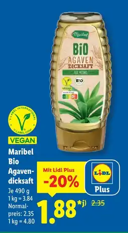 Lidl Maribel bio agavendicksaft Angebot
