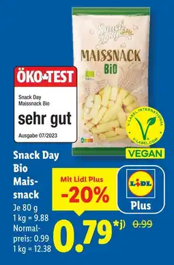 Lidl Snack day bio maissnack Angebot