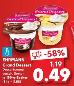 Kaufland Ehrmann grand dessert Angebot