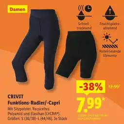 Lidl Crivit funktions-radler/-capri Angebot