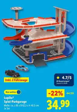 Lidl Lupilu spiel-parkgarage Angebot