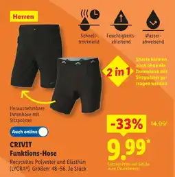 Lidl Crivit funktions-hose Angebot