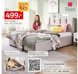 XXXLutz Stylelife polsterbett inkl. bettkasten Angebot