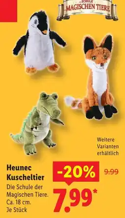 Lidl Heunec kuscheltier Angebot