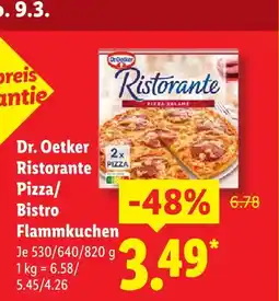 Lidl Dr. oetker ristorante pizza/bistro flammkuchen Angebot