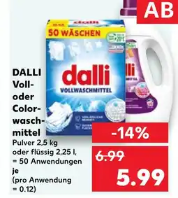 Kaufland Dalli vollwaschmittel pulver Angebot