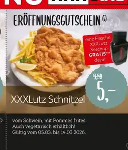XXXLutz Eröffnungsgutschein xxxlutz schnitzel Angebot