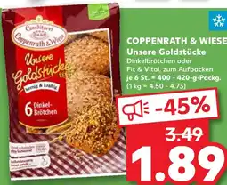 Kaufland Coppenrath & wiese unsere goldstücke dinkelbrötchen Angebot