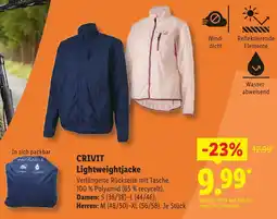 Lidl Crivit lightweightjacke damen Angebot