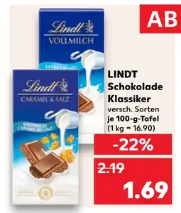 Kaufland Lindt vollmilch Angebot