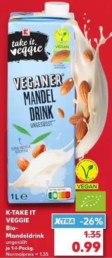 Kaufland K-take it veggie bio-mandeldrink ungesüßt Angebot