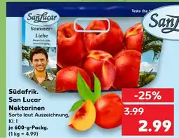 Kaufland San lucar nektarinen Angebot