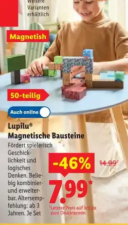 Lidl Lupilu magnetische bausteine Angebot