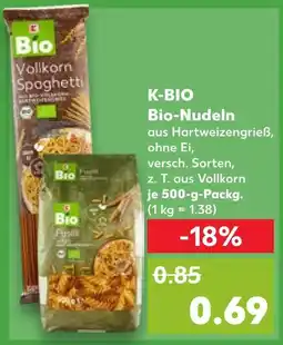 Kaufland K-bio bio-nudeln Angebot