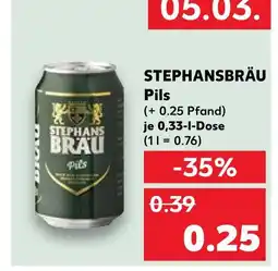 Kaufland Stephansbräu pils Angebot