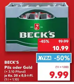Kaufland Beck's pils Angebot