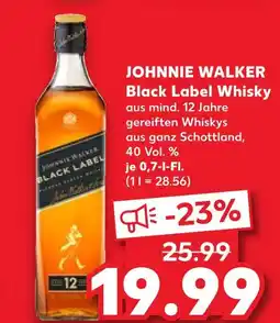Kaufland Johnnie walker black label whisky Angebot