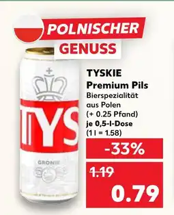 Kaufland Tyskie premium pils Angebot