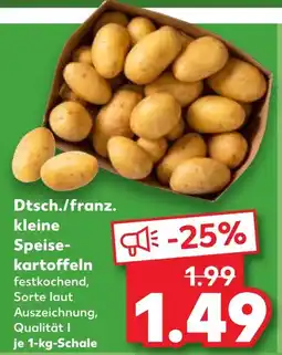 Kaufland Dtsch./franz. kleine speisekartoffeln Angebot