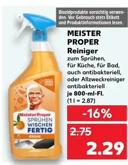 Kaufland Meister proper reiniger Angebot