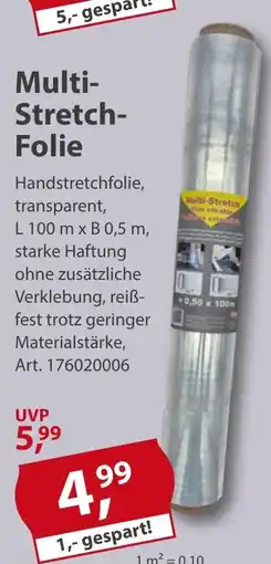 Sonderpreis Baumarkt Multi- Stretch- Folie Angebot