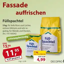 Sonderpreis Baumarkt Füllspachtel Angebot