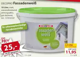 Sonderpreis Baumarkt DECOPRO Fassadenweiß Angebot