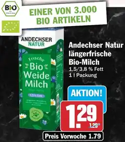 HIT Andechser Natur längerfrische Bio-Milch Angebot