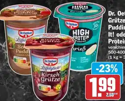 HIT Dr. Oetker Grütze, Sahne Pudding, Love It! oder High Protein Pudding Angebot
