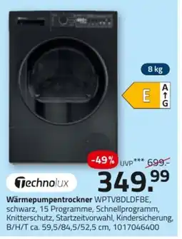 ROLLER Technolux Wärmepumpentrockner WPTV8DLDFBE Angebot