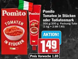 HIT Pomito Tomaten in Stücken oder Tomatenmark Angebot