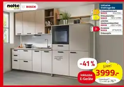 ROLLER nolte KÜCHEN / BOSCH Einbauküche Angebot